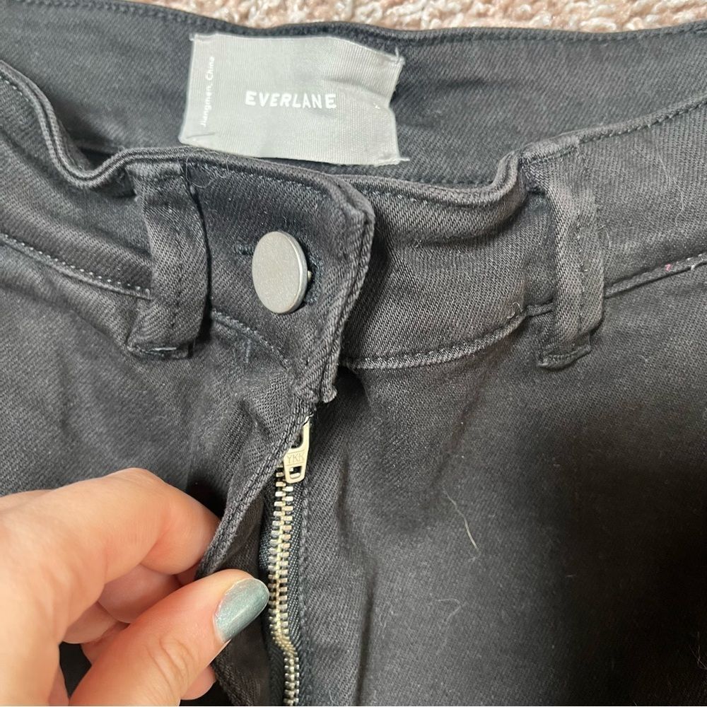 Everlane Wide Leg High Rise Cropped Jeans - Picture 3 of 11